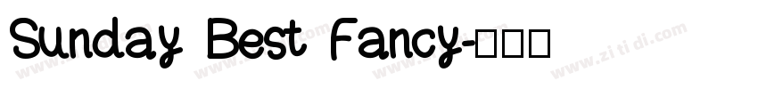 Sunday Best Fancy字体转换